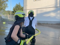 Strahlrohrtraining für die Atemschutzgeräteträger