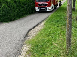 Übung Brand landwirtschaftliches Anwesen Ziegelhuette